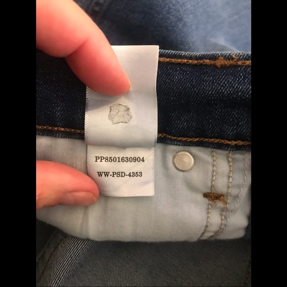 EVERLANE The Vintage Skinny Jean Denim Rae Hem Ankle Crop Dark Wash Button Front - Picture 8 of 9